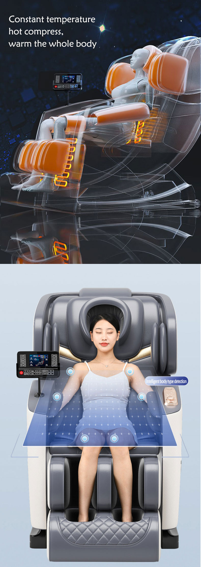 Zero Gravity Full-Body Shiatsu Massage Chair Recliner