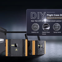 Full-Color 12W RGB Animation Laser Projector — DMX/ILDA image preview