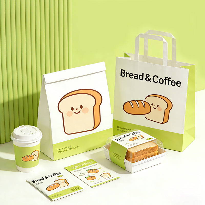 Custom Fast Food Takeaway Packaging Box Set — Paperboard