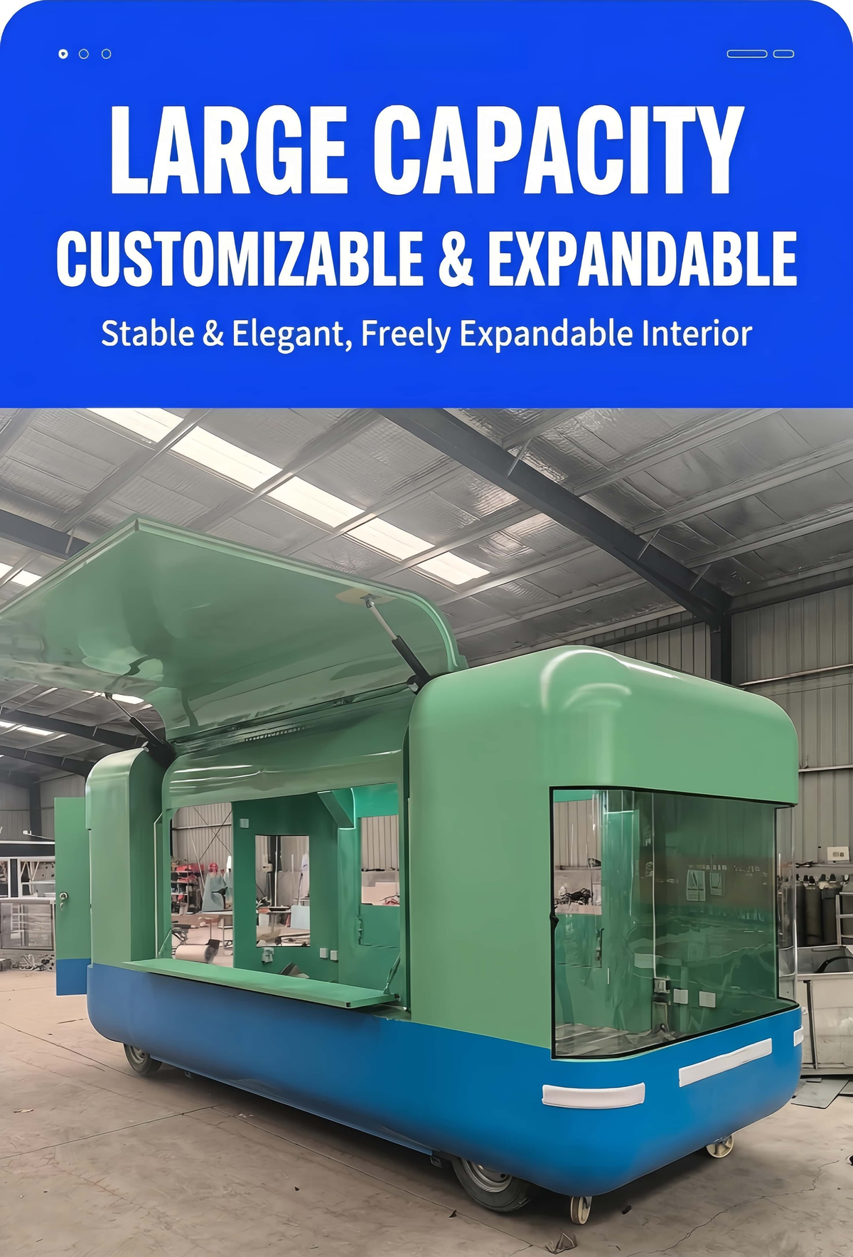 Commercial Mobile Food Trailer with Full Kitchen — BBQ & Bar