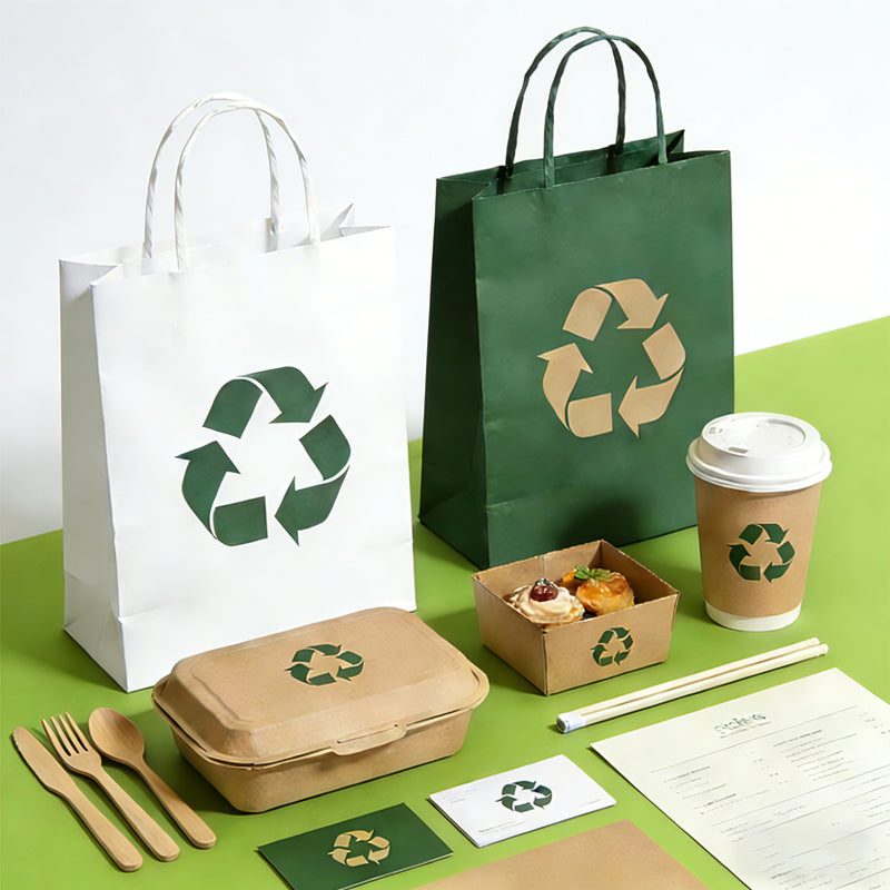 Custom Fast Food Takeaway Packaging Box Set — Paperboard