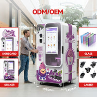 Automatic Soft Serve Ice Cream Vending Machine — 32" Touchscreen, DIY Flavors image preview