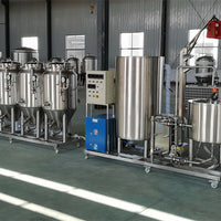 100L Craft Microbrewery System — Brewhouse &amp; Fermenters image preview