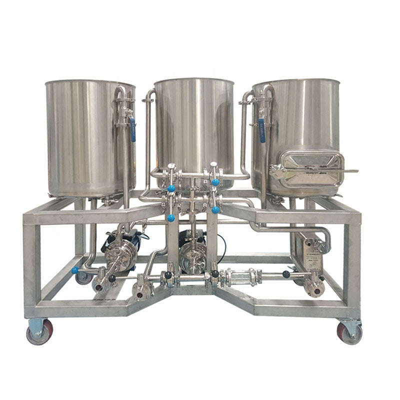 Nano Craft Beer Brewing System — 3-Vessel Electric Brewhouse
