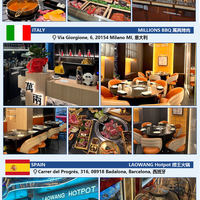 Smokeless Hot Pot &amp; BBQ Dining Table — Stainless Steel image preview