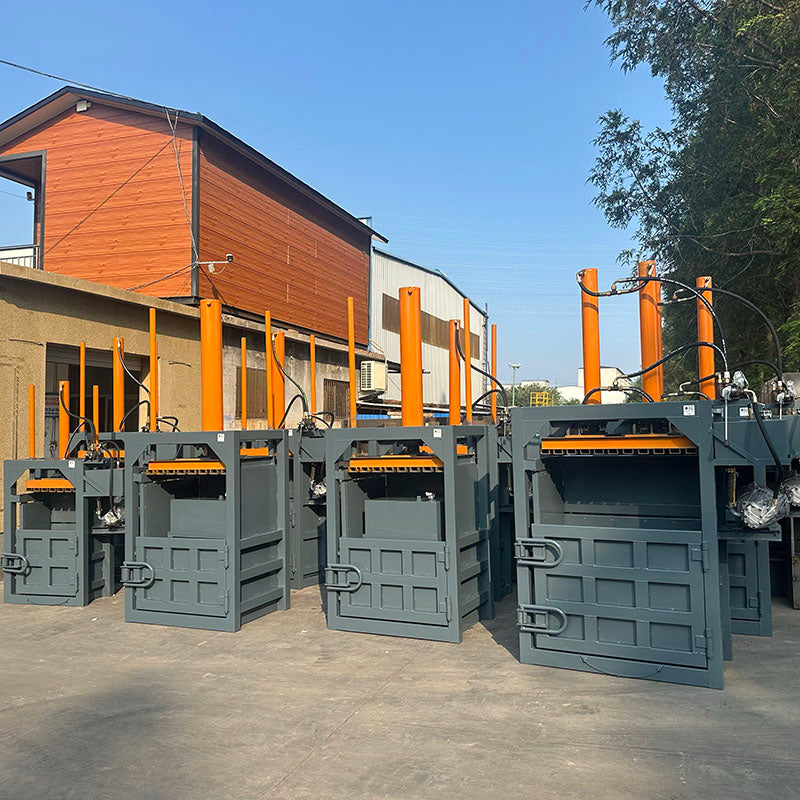 Vertical Hydraulic Baler — Cardboard, Plastic & Scrap Compactor