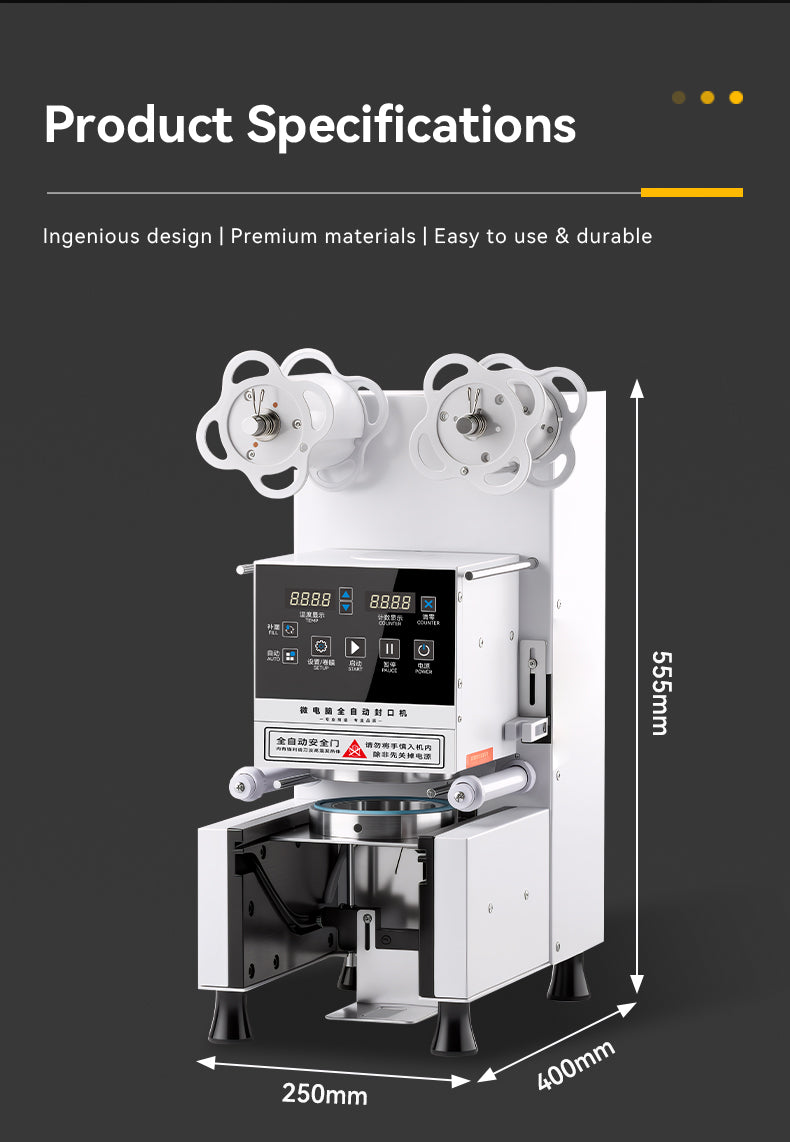 Commercial Cup Sealing Machine — Automatic for Plastic & Paper Cups