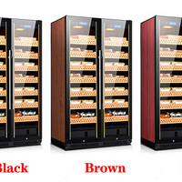 Aperçu : Armoire à cigares professionnelle à double porte vitrée — 3 800 cigares