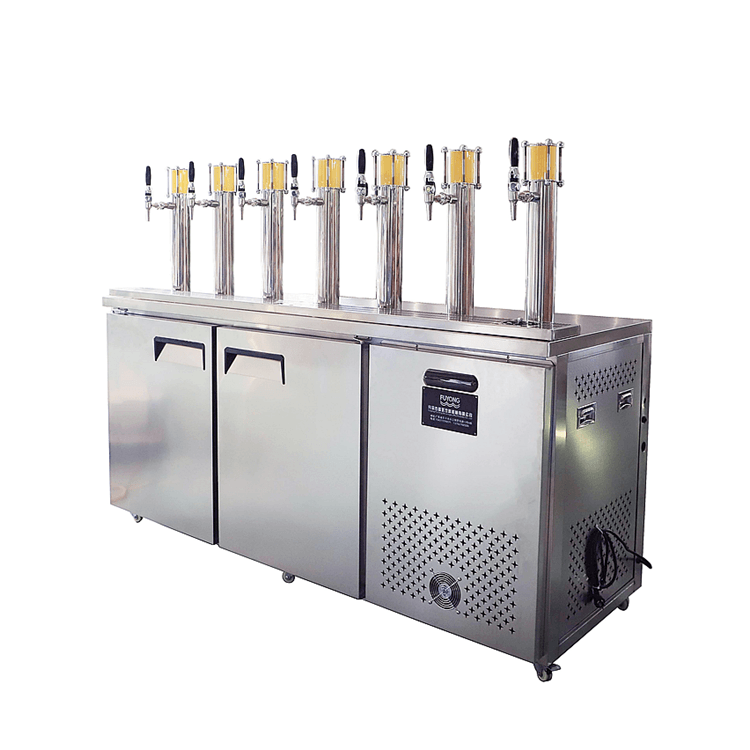 Commercial Draft Beer Kegerator — Dual Cooling, 2–12 Tap