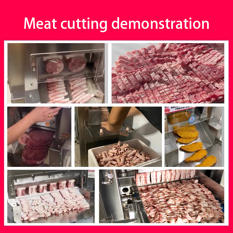 Frozen Meat Roll Cutting Machine — Automatic Beef & Mutton Slicer