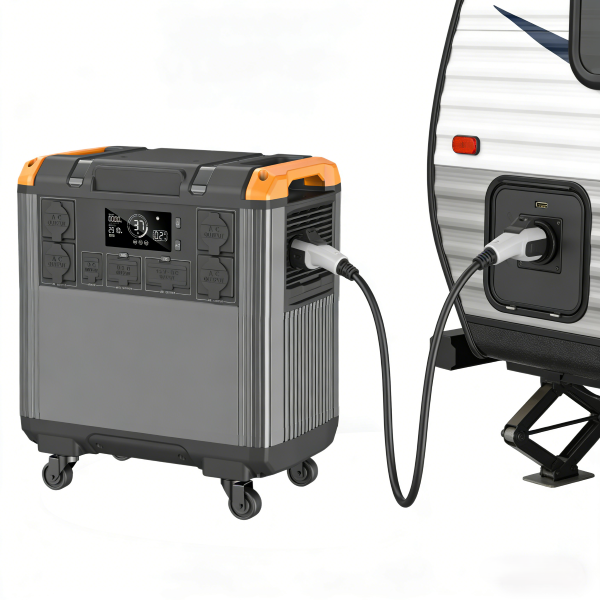 Portable Solar Power Station — 3000W, 5376Wh LiFePO4
