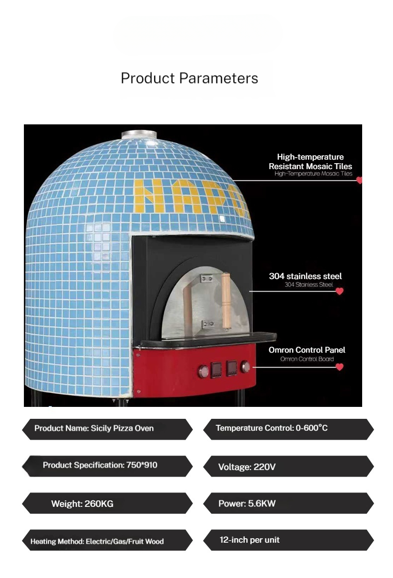 Napoli-Style Gas Pizza Oven