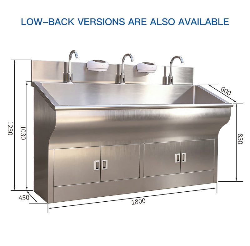 Commercial Double Sink — Heavy-Duty Stainless Steel