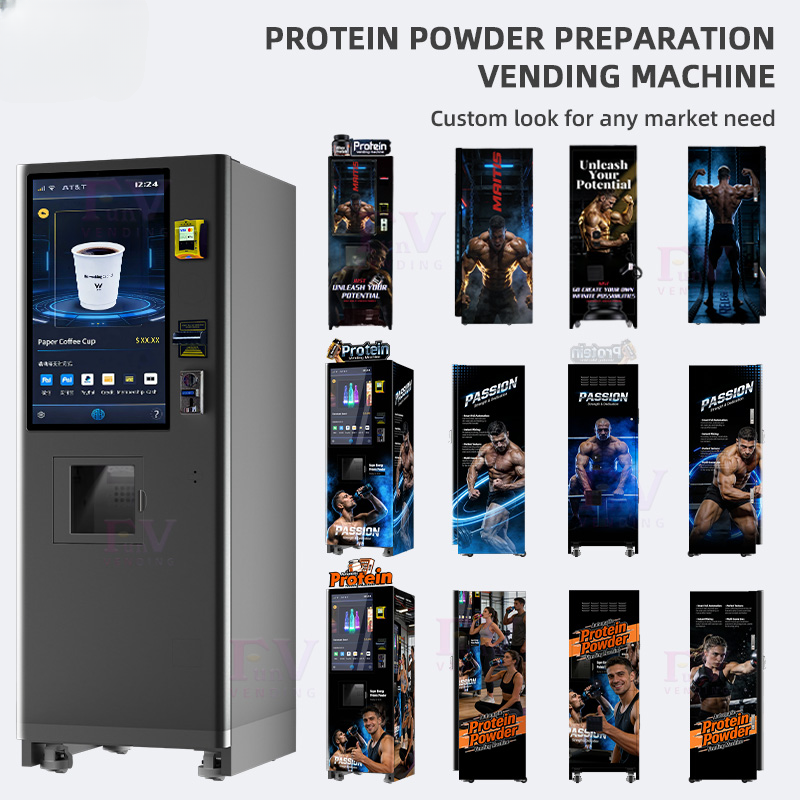 Automatic Protein Shake Vending Machine — 6-Canister