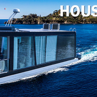 Prefab Floating Aluminum Houseboat — Modular Marine Villa image preview