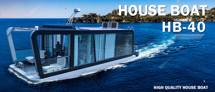 Prefab Floating Aluminum Houseboat — Modular Marine Villa