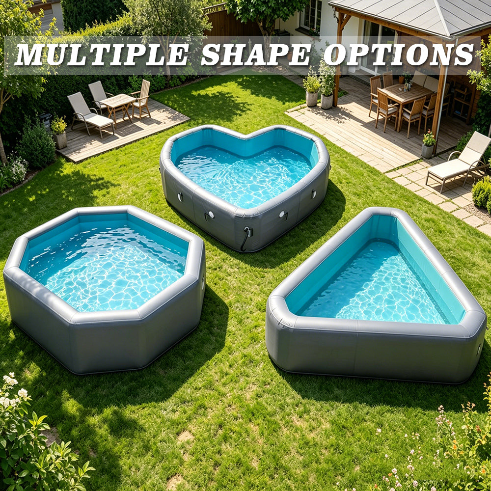 Inflatable Drop-Stitch Swimming Pool — Round & Rectangular