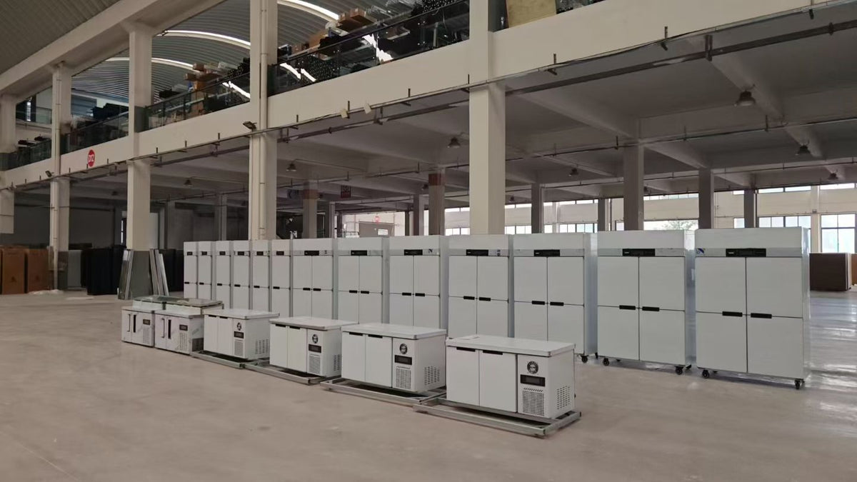 Commercial Dual-Temperature Upright Refrigerator with Freezer