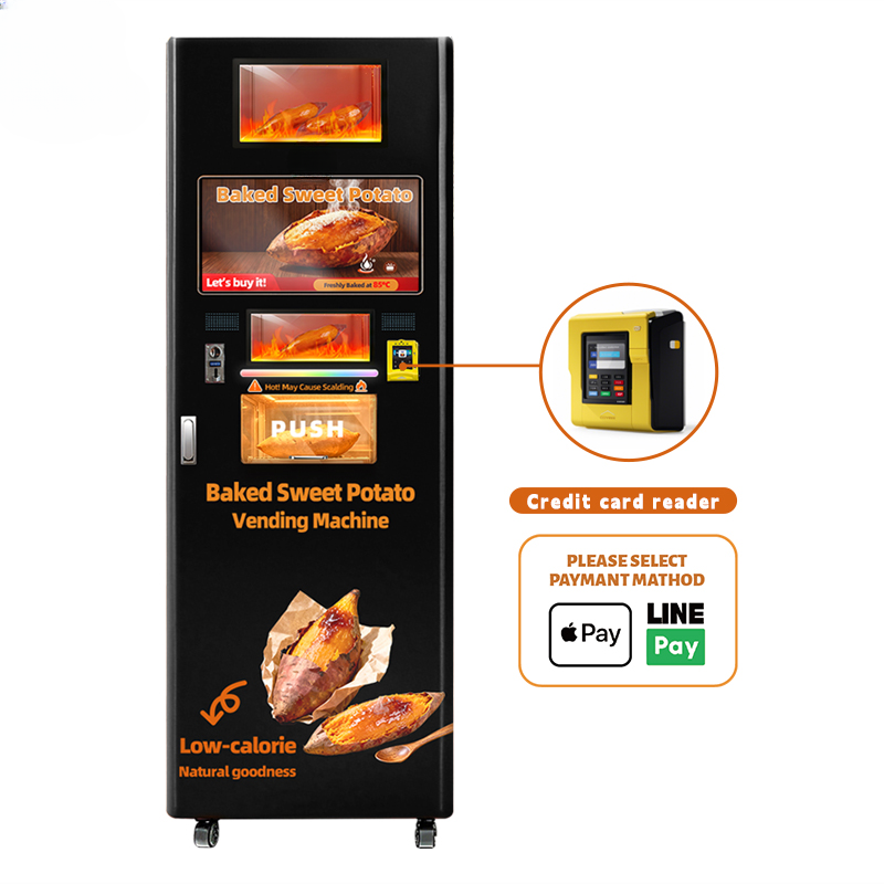 Smart Baked Potato Vending Machine — 21.5" Touchscreen, Cloud-Managed