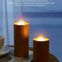 Rechargeable Wooden Flameless LED Candle Lamp — Warm White image preview