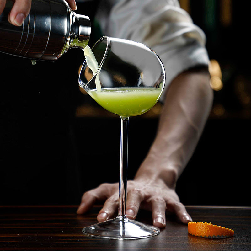 Sophisticated Glass Flask with Tilt Design