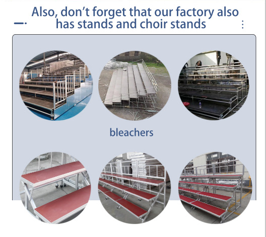 Portable Aluminum Stage Platform — Modular Concert & Event Staging, connection Assemble