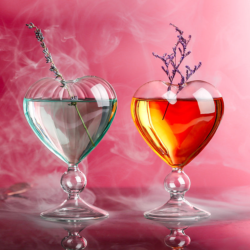 Japanese Heart-Shaped Cocktail Glass