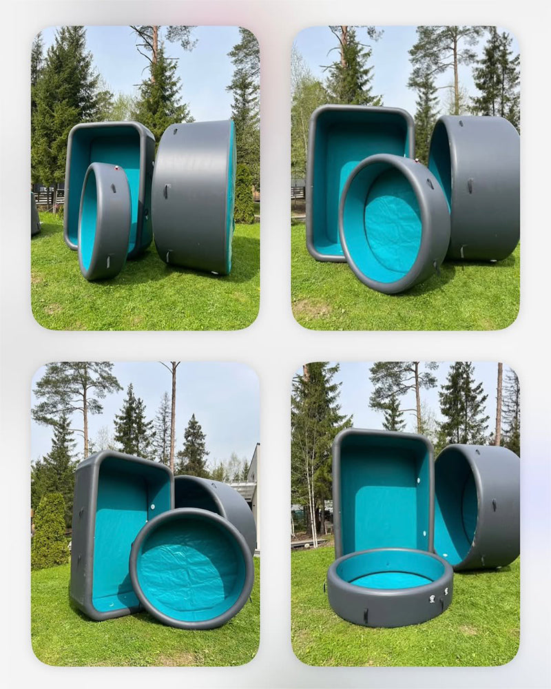 Inflatable Drop-Stitch Swimming Pool — Round & Rectangular