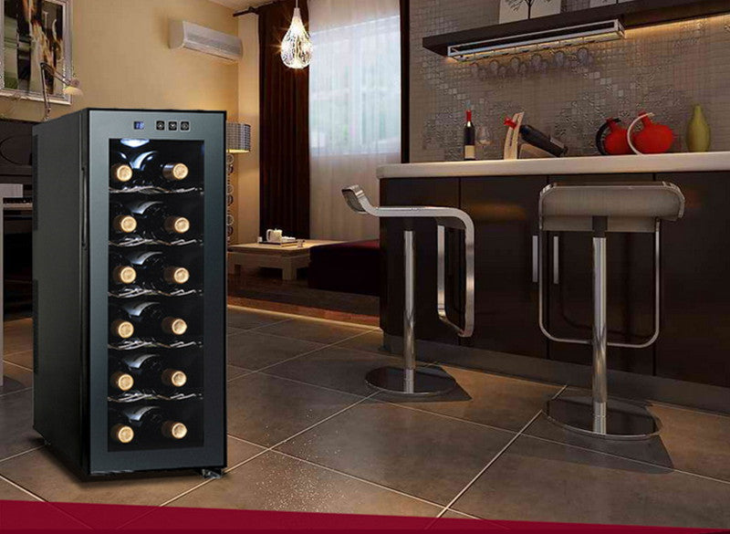 Thermoelectric Wine Refrigerator — 33L, Silent, Touchscreen
