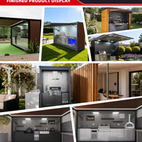 Modular Outdoor Kitchen — Stainless Steel with Weatherproof Shed image preview