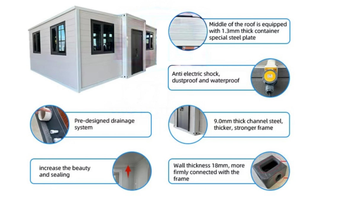 Expandable Container House — Flat-Pack Modular Cabin