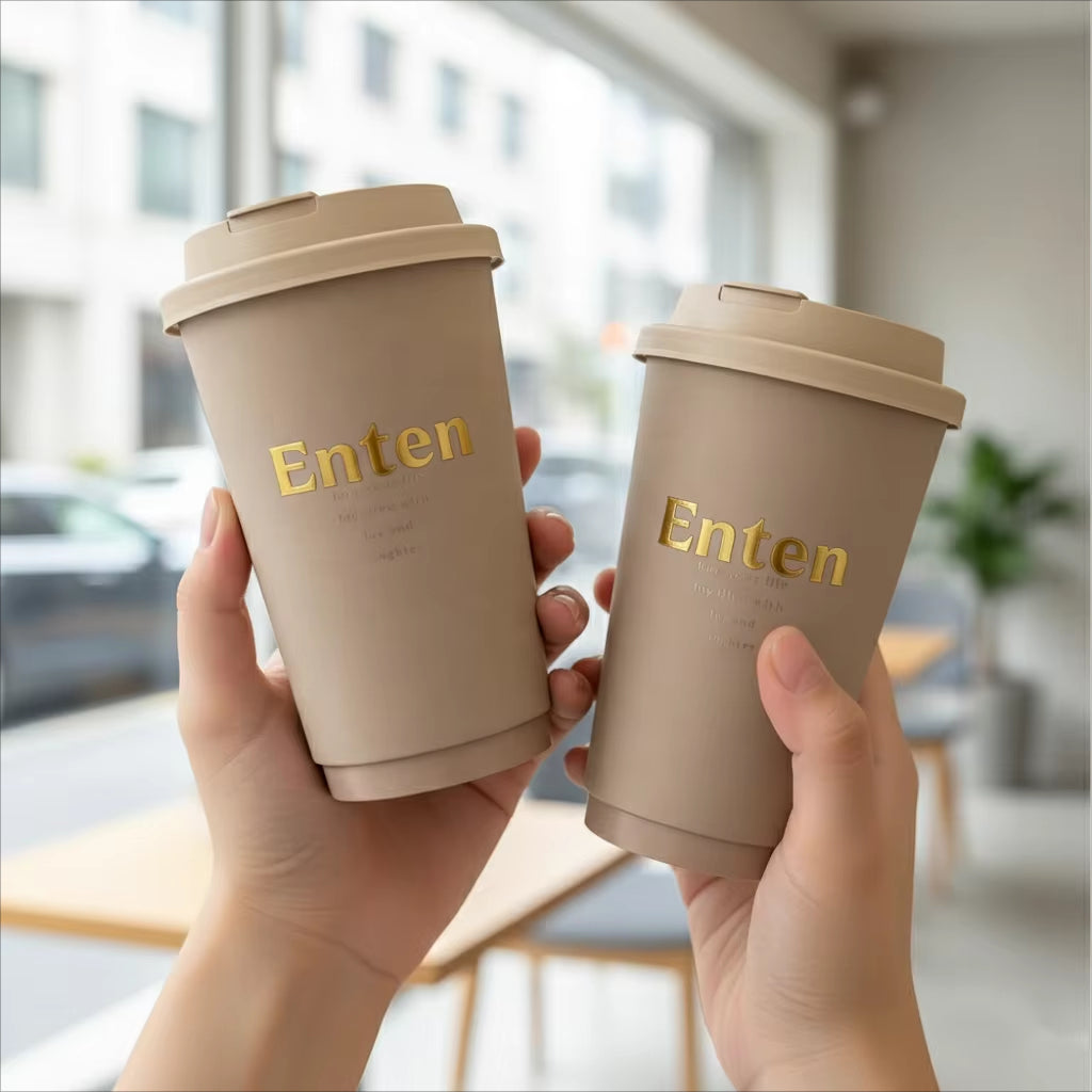 Custom-Printed Biodegradable Paper Coffee Cups