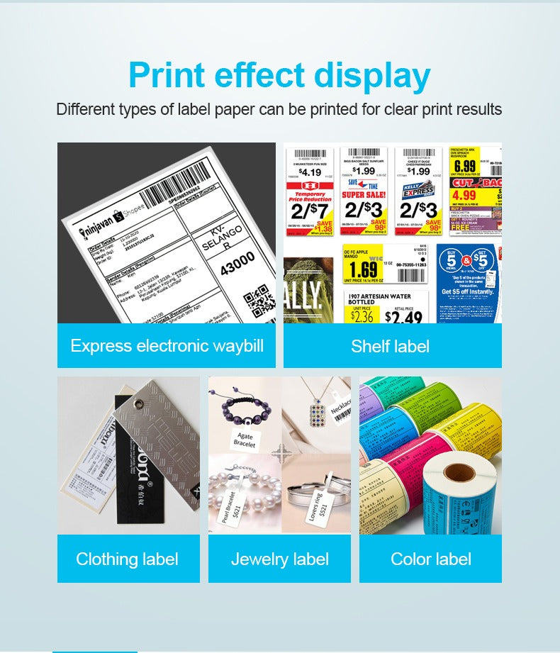 Thermal Wristband & Label Printer — 4x6 Desktop, 203 DPI