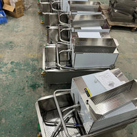 Commercial Deep-Fryer Oil Filtration Cart — Stainless Steel image preview