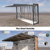 Modular Outdoor Kitchen — Stainless Steel with Weatherproof Shed image preview