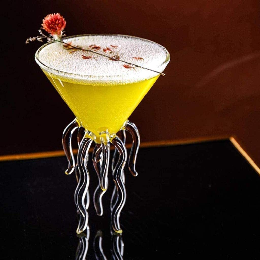 Jellyfish 3D Cocktail Glass — Lead-Free Borosilicate