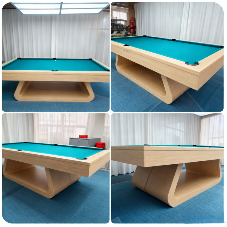 Solid Walnut Slate Pool Table — American 7/8/9 ft
