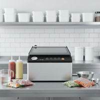 Commercial Stainless Steel Vacuum Sealer with Built-In Cutter image preview