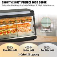 Commercial Stainless Steel Heated Food Display Showcase — 3-Tier image preview
