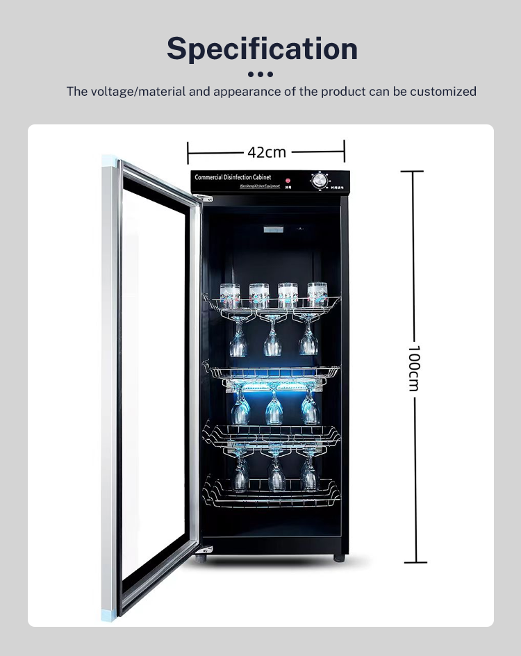 Commercial UV Disinfection Cabinet — Ozone Sterilizer & Dryer