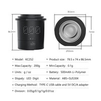Rechargeable Coffee Dosing Cup with Built-In Scale image preview