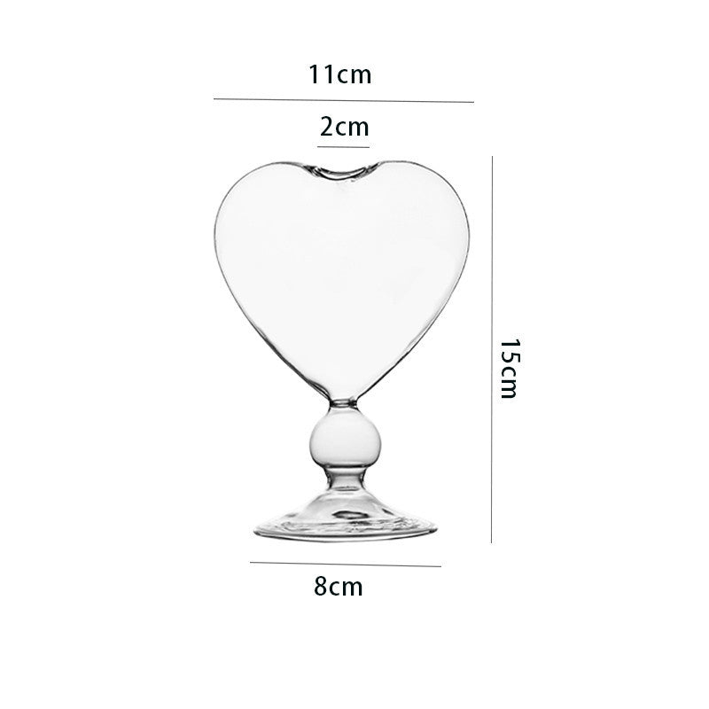 Japanese Heart-Shaped Cocktail Glass