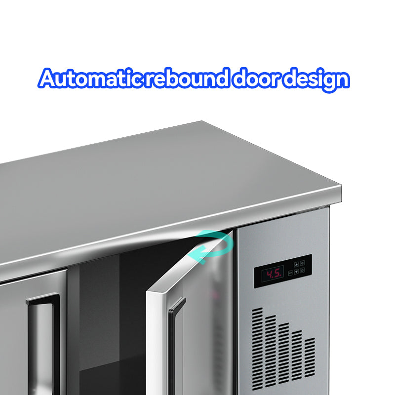 Commercial Undercounter Worktop Refrigerator & Freezer — Stainless Steel