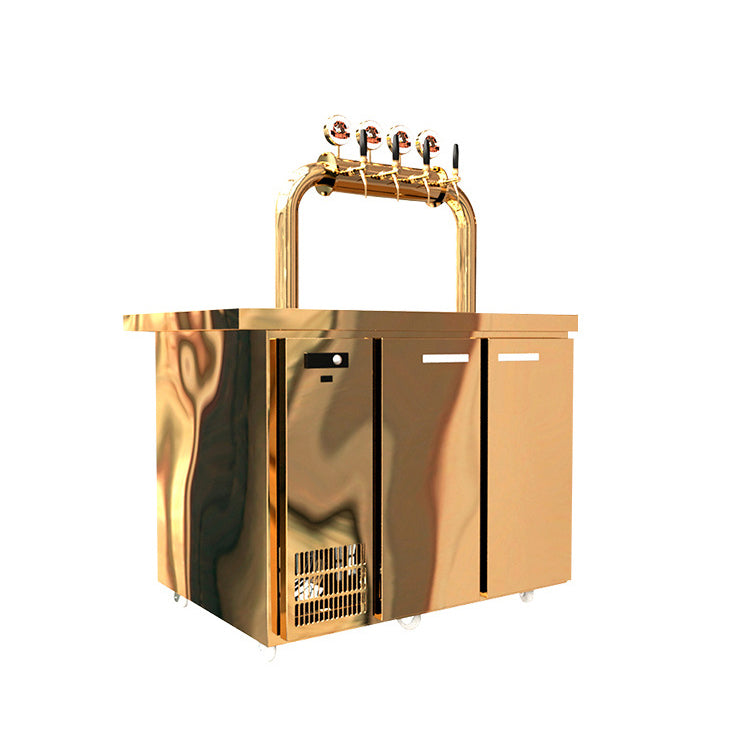 Commercial Draft Beer Dispenser — Air-Cooled Kegerator, 4 to 6 Taps