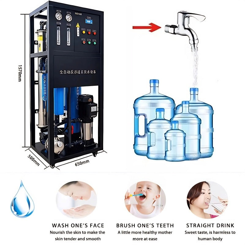 Commercial Reverse Osmosis Water Purification System — 250 L/h