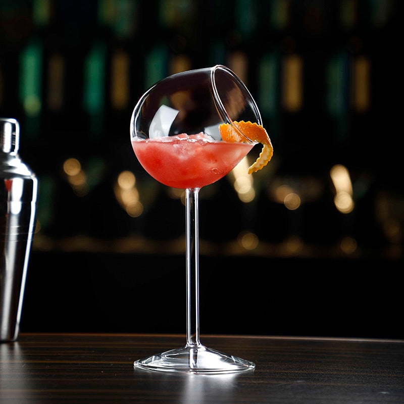 Sophisticated Glass Flask with Tilt Design