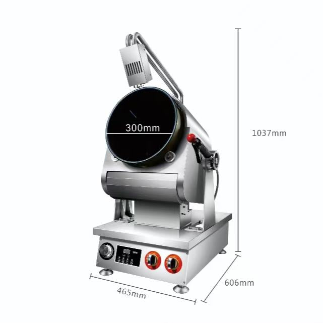 Commercial Gas Drum Stir-Fry Machine — Tabletop Automatic Cooker