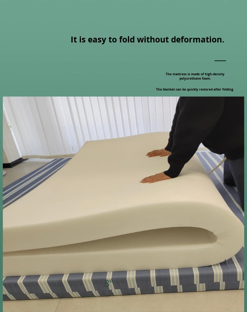 Foldable High-Density Foam Mattress Topper — Medium Firmness