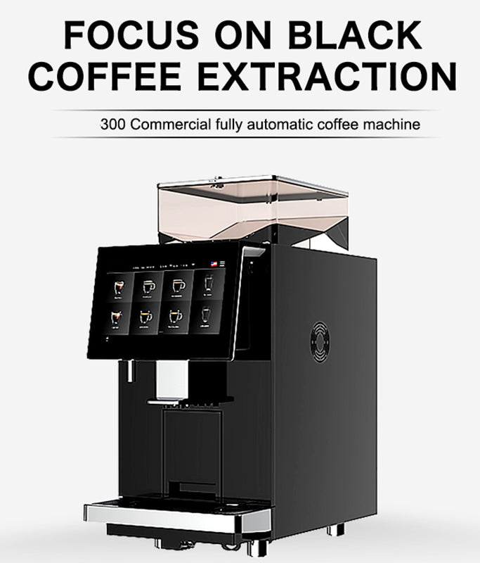 Commercial Self-Service Espresso Machine — Dual Bean Hopper, 20 Bar