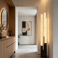 Marble Triple-Column LED Floor Lamp — Onyx Glow image preview